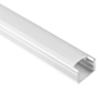 Surface Aluminum Profile - Silver 17x7 mm - 8 ft