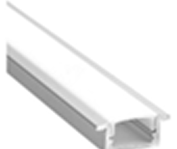 Recessed Aluminum Profile - 17x7 mm 8 ft